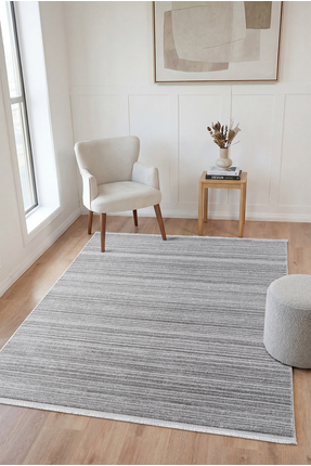 HÜNKAR HALI İstanbul Dokuma Modern Desenli %100 Polyester Çok Amaçlı Halı / Gri