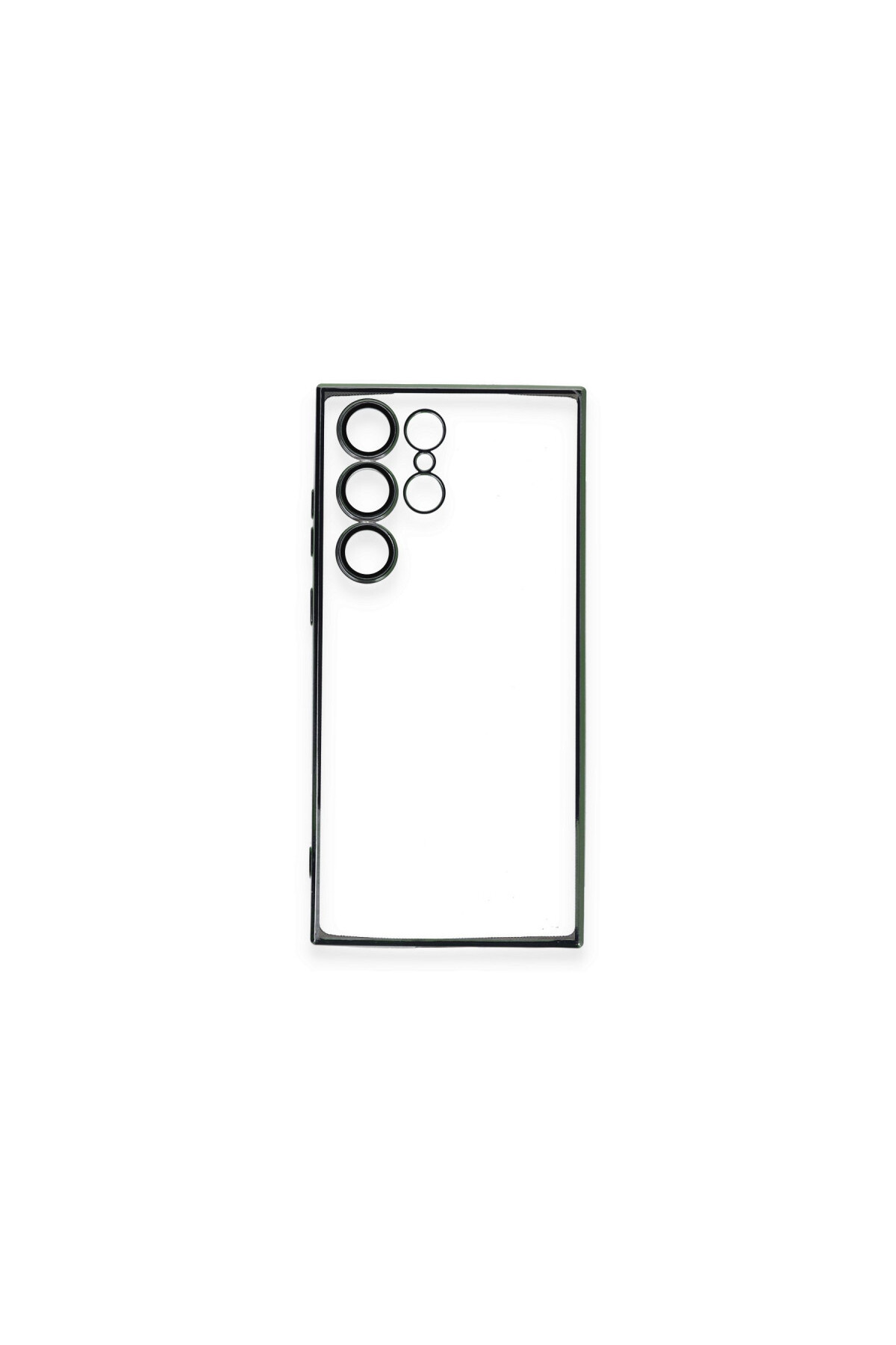 Samsung Galaxy S23 Ultra İçin Uyumlu 3D Kamera Korumalı Şeffaf Tasarım Bumper Kılıf