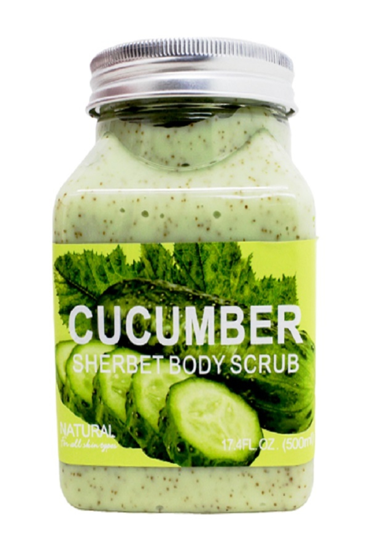 Vücut Peelingi, Yüz Peelingi Doğal Bitkisel Aromatik Salatalık Özü Ferahlatıcı, Cucumber Body Scrub — 4566451454ERFG — تصویر 4 از 7