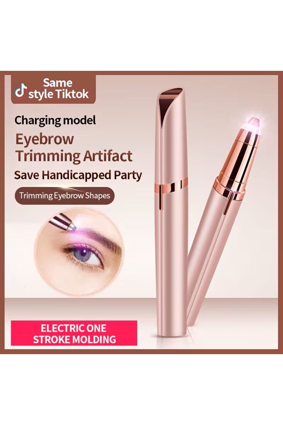 ست هدیه‌ی ماشین اصلاح ابروی قابل شارژ کاربردی — 1075419091 — تصویر 2 از 5