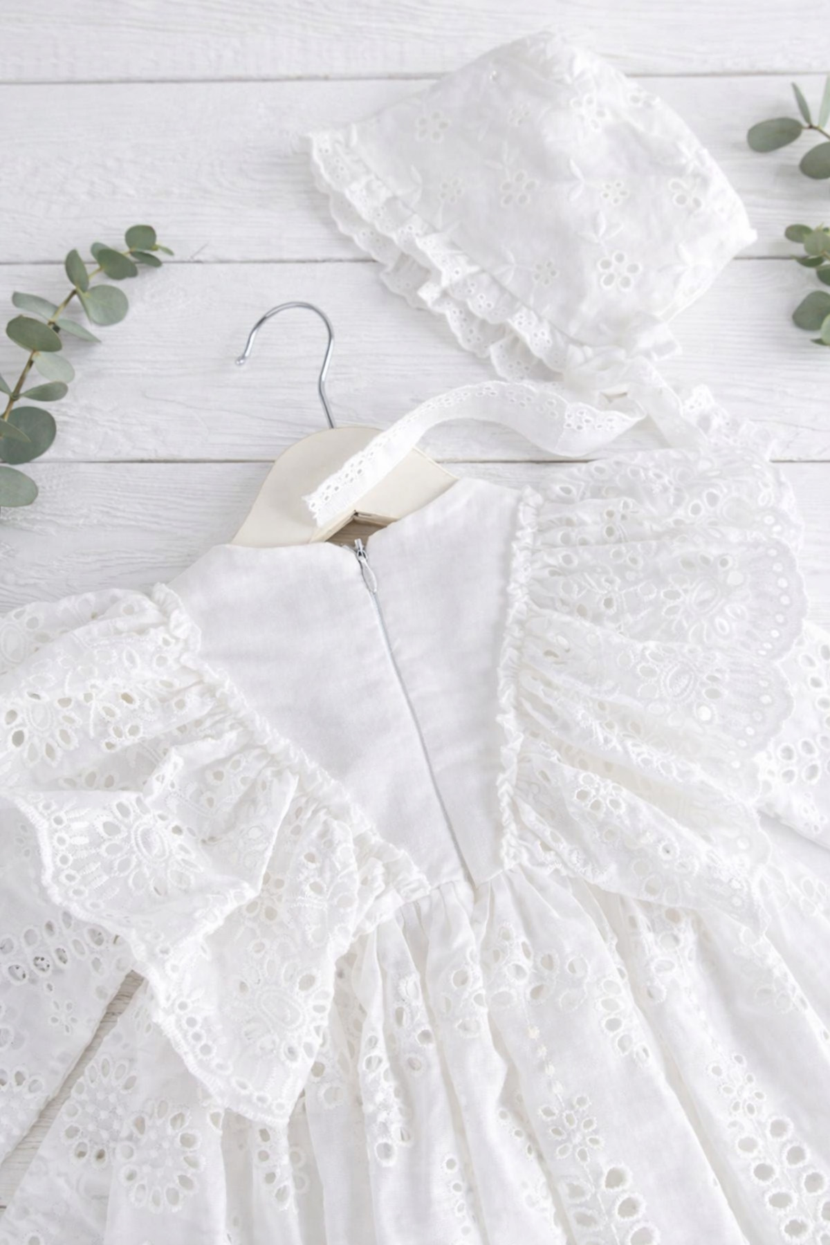 Baharda Nova Kız Bebek Güpürlü / Dantelli 4'lü Mevlüt Elbise Seti fotoğrafı 3 (önizleme)