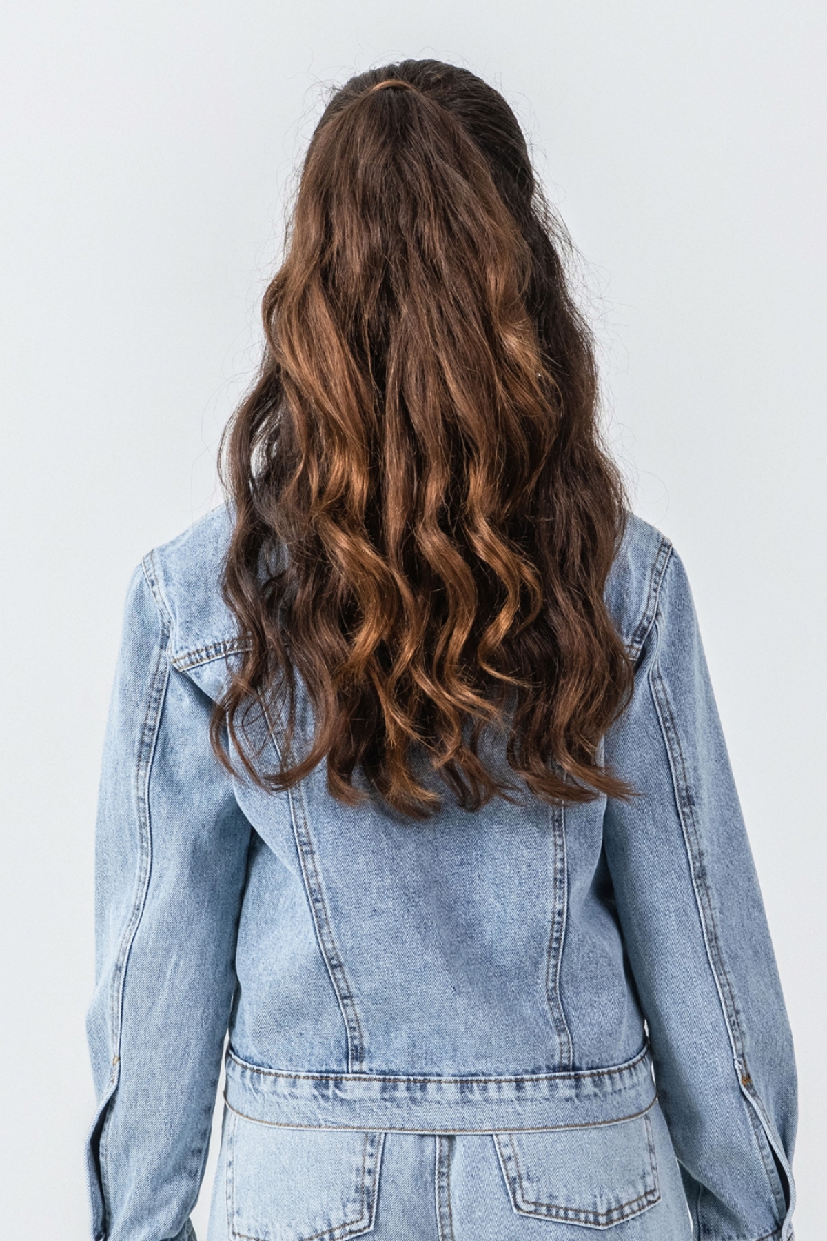 Dmb  Kız Çocuk Düğmeli Cepli Jean Kot Ceket - Görsel 2