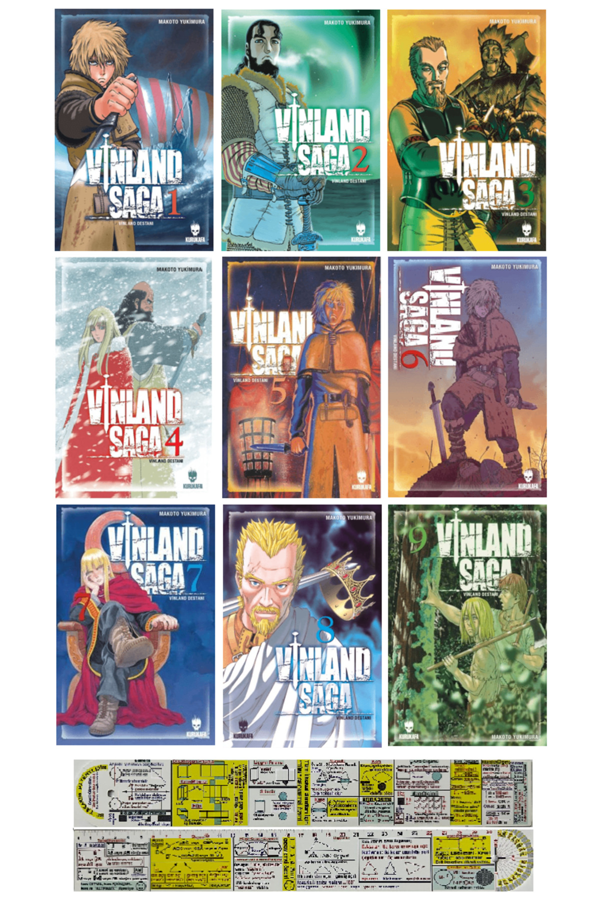 Kurukafa Yayınevi Vinland Saga 1-2-3-4-5-6-7-8-9. Ciltler Manga