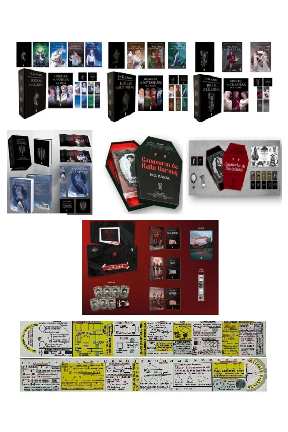 THE TULIP COMPLETE アンソロジーブックとライブCD セット Dex N. G. Kabal 7 Kutu 9 Kitap Set/Hepimiz Gökyüzü Olmak İstedik