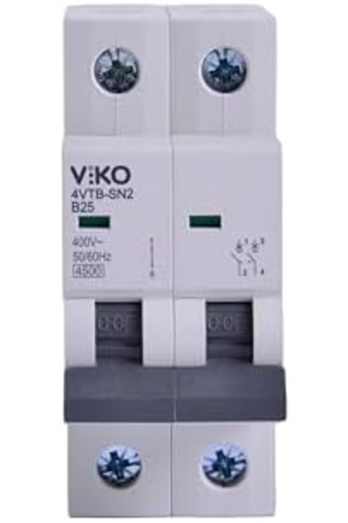 BRF NwoTeknoloji 4VTB-2B25 Otomatik Sigorta 4,5kA B Tipi 2 Kutup 25A 1205362