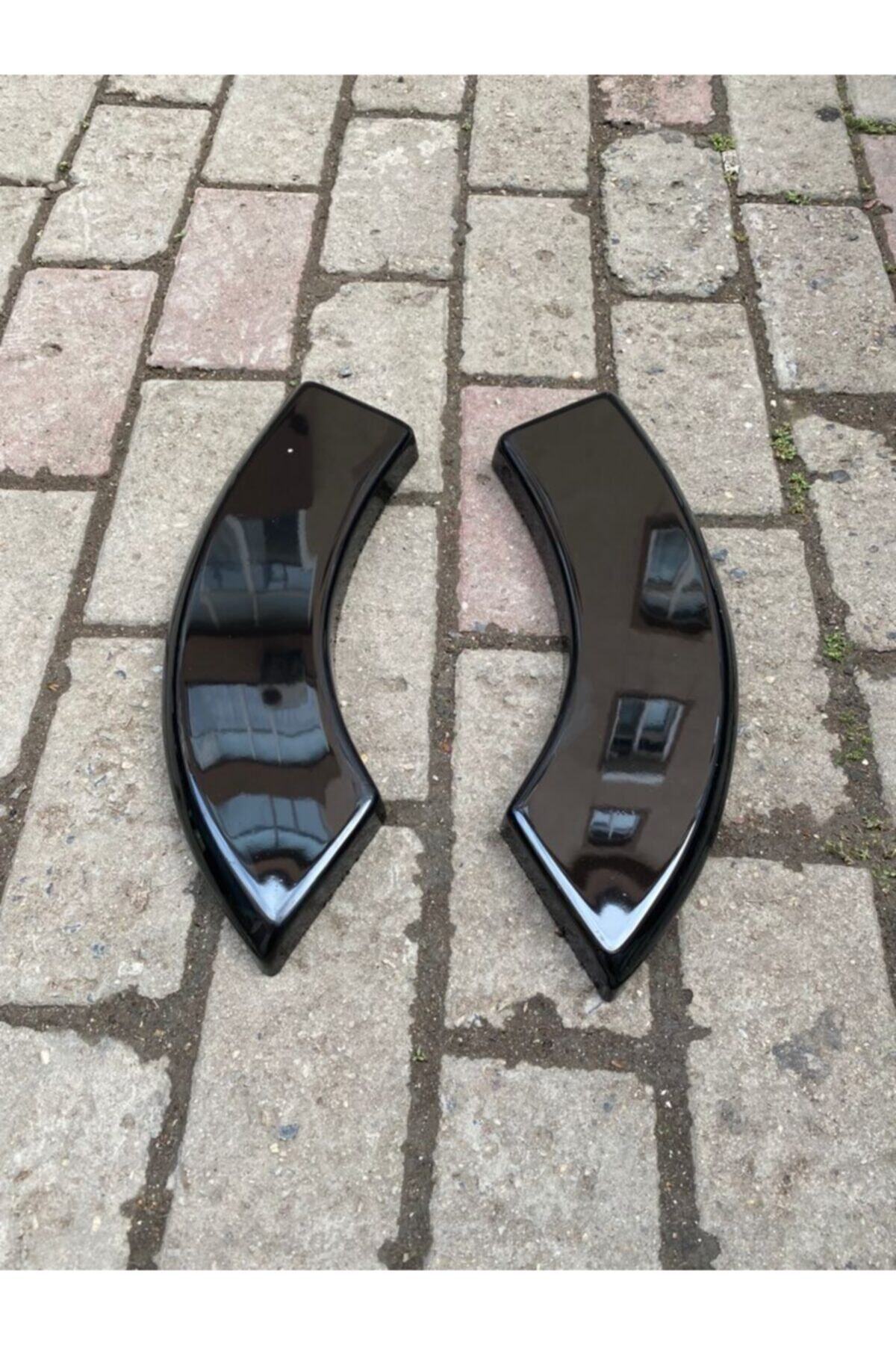 OEM Seat Leon Aero Uyumlu Tampon Flap Seti Iki Parça Sağ Sol Parlak Siyah