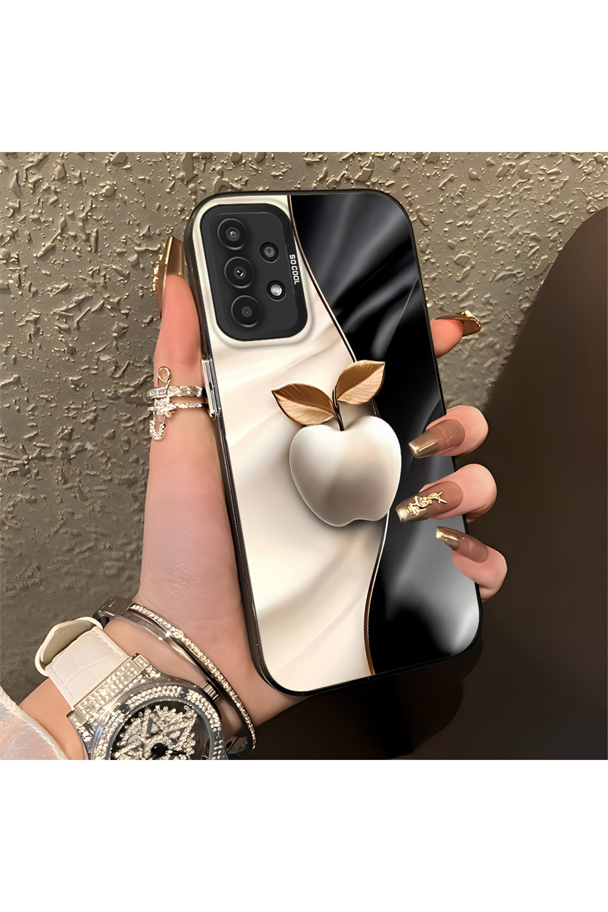 Samsung Galaxy A13 Compatible Case Hard shell Anti Fall Phone Case Apple Pattern