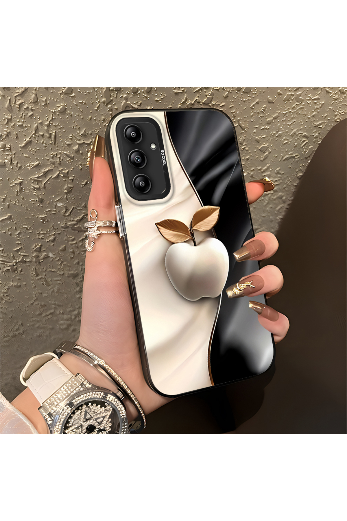 Samsung Galaxy A14 4G Compatible Case Hard shell Anti Fall Phone Case Apple Pattern