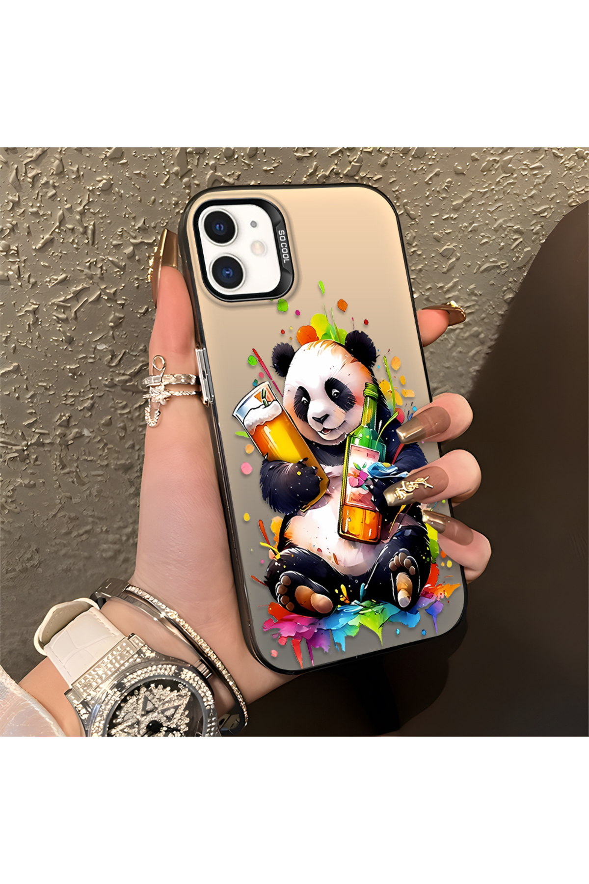 iPhone 12 Compatible Case Hard shell Anti Fall Phone Case Panda