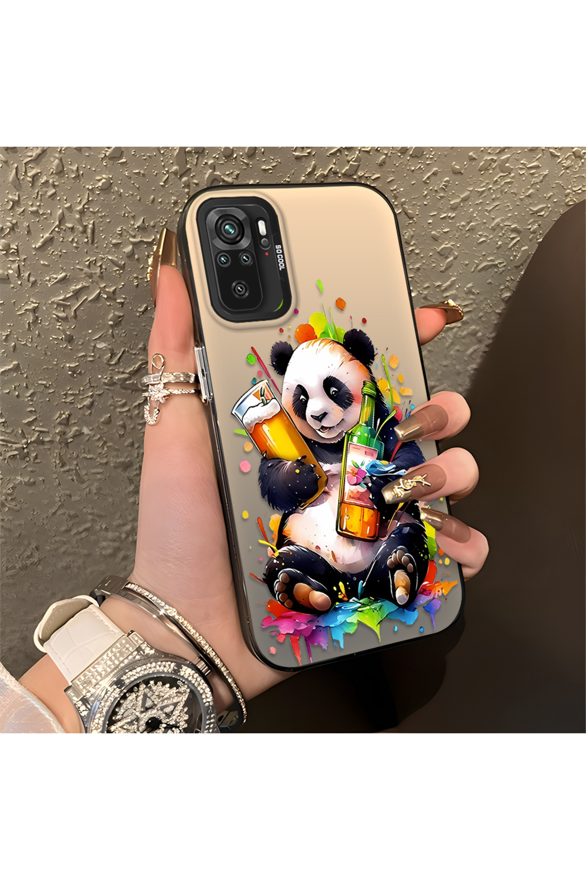 Xiaomi Redmi Note 10S Compatible Case Hard shell Anti Fall Phone Case Panda