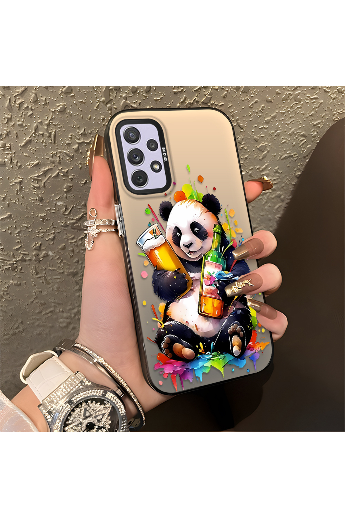 Samsung Galaxy A72 Compatible Case Hard shell Anti Fall Phone Case Panda