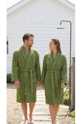 Minteks Soft 100% Pamuk Şalyaka Unisex Bornoz