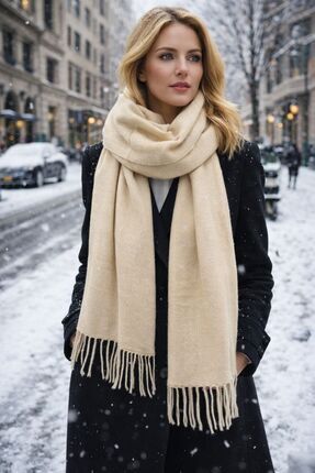 LAGRANZE Lagranzé Kadın Signature Kaşmir T Şal