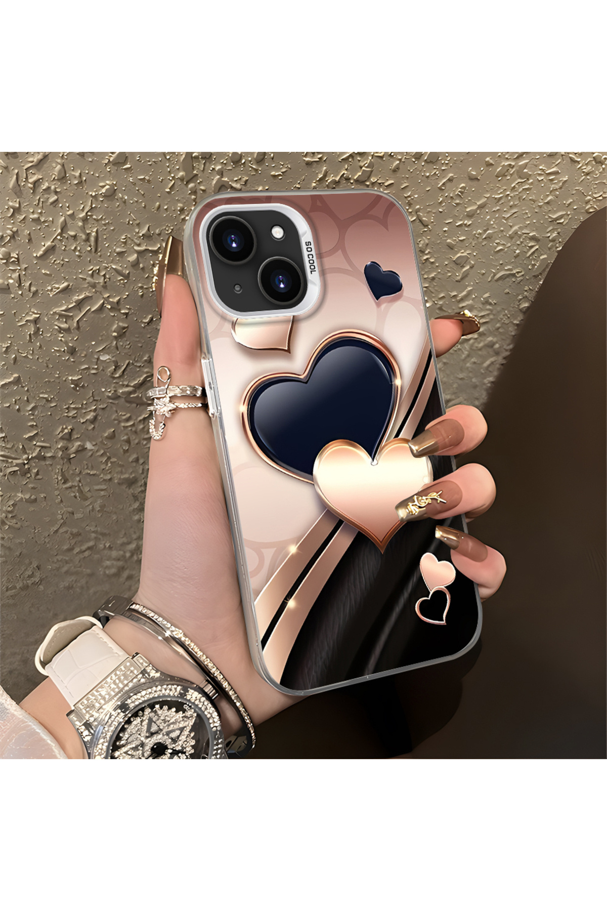 iPhone 15 Plus/14 Plus Compatible Case Hard shell Anti Fall Phone Case Star