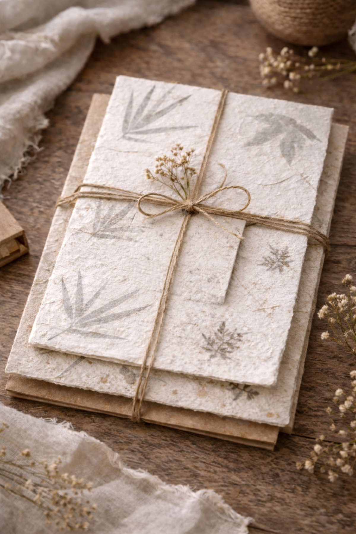 eraypaper El Yapımı Botanikal Kağıt – Silent Botanicals 3’lü Set