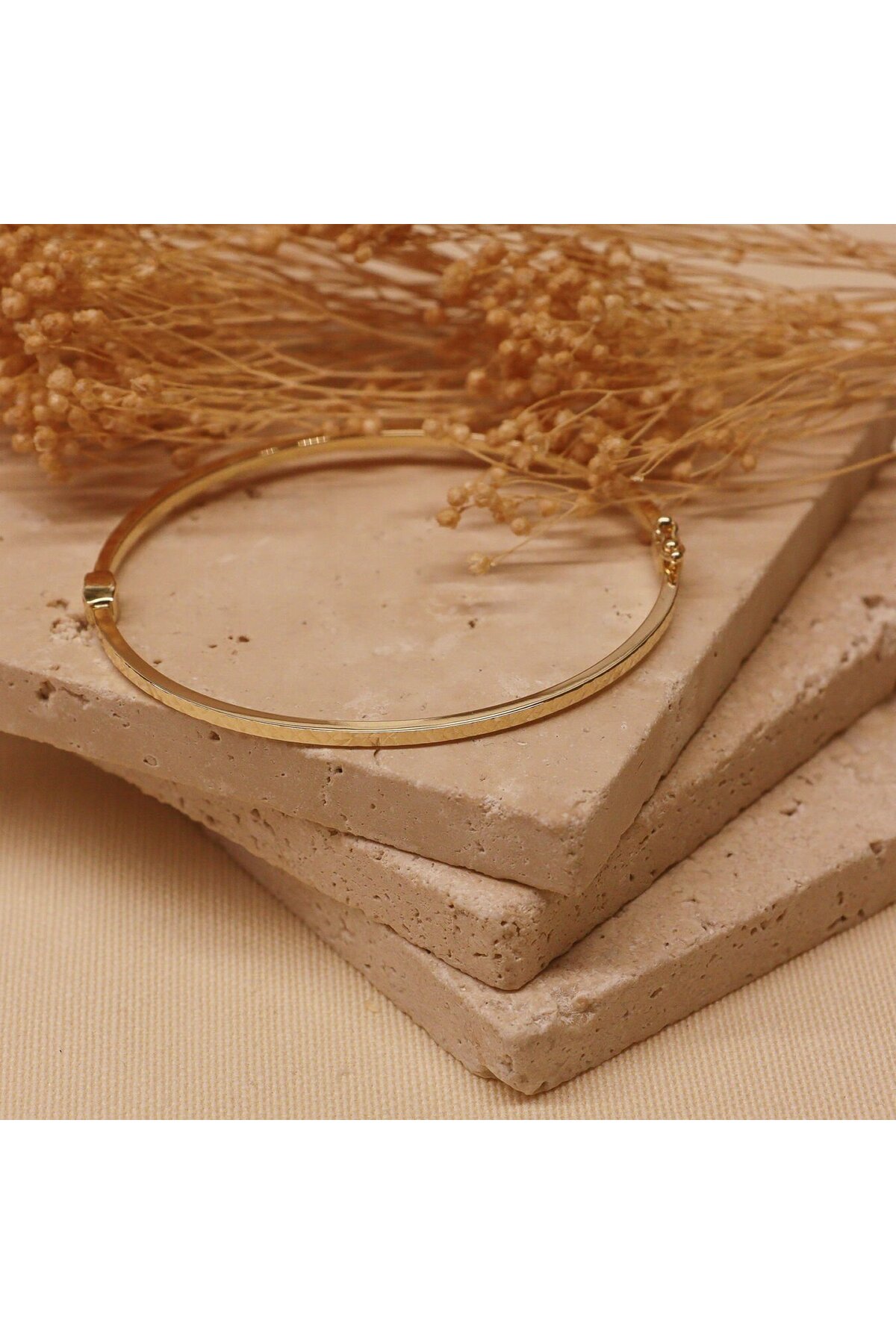 TAHAN MÜCEVHERAT Prizma Desenli Light Modern Kelepçe