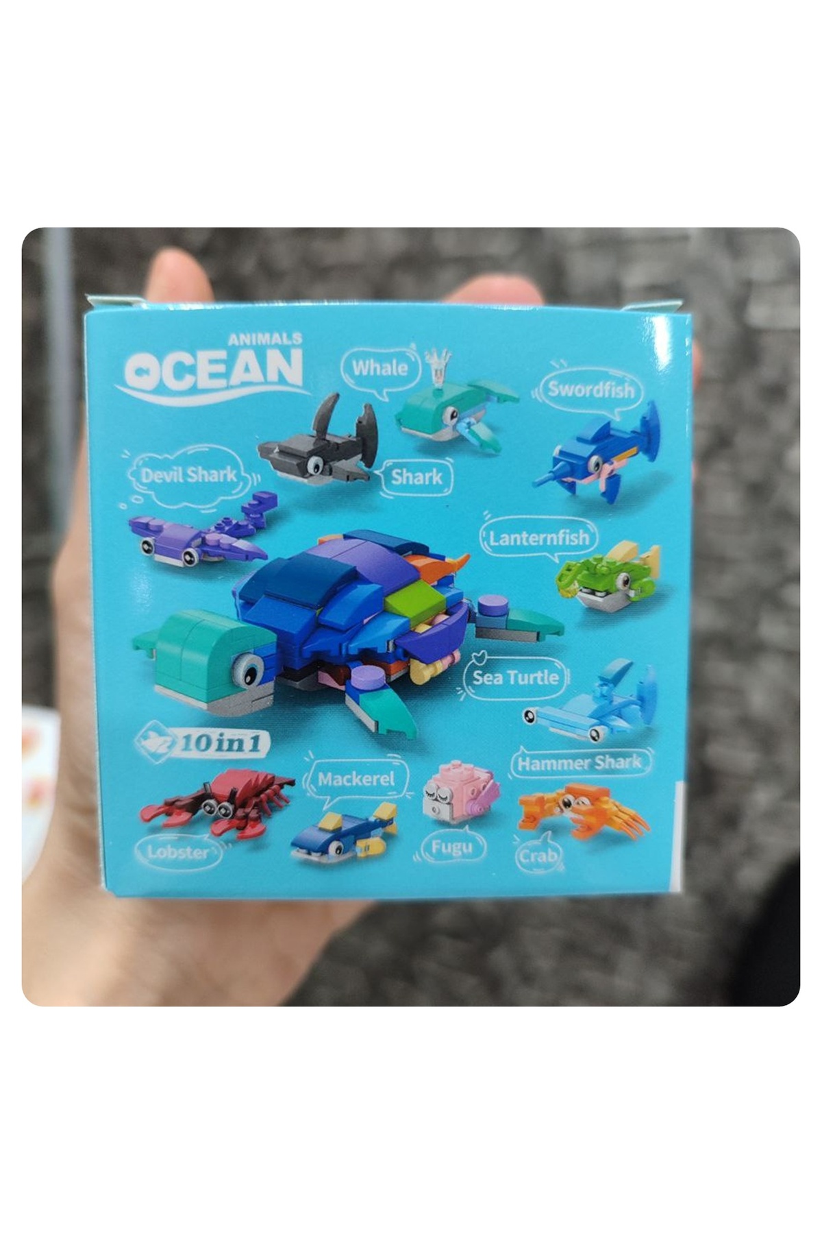 ۱ عدد اسباب‌بازی ساخت فیگور موجودات دریایی اقیانوس