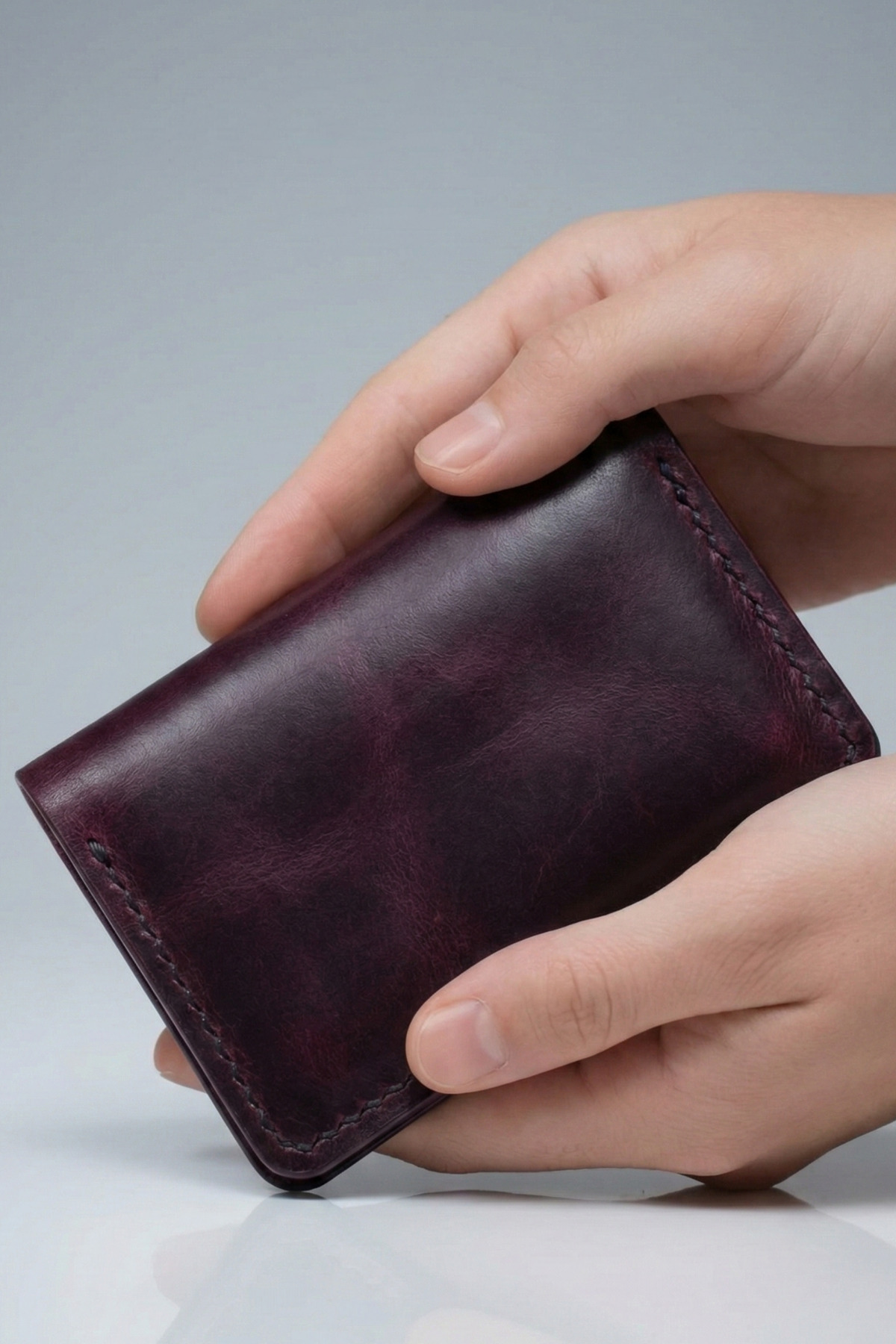 luvo El Yapımı Hakiki Deri Kartlık İtalyan Dikiş Premium Hakiki Deri görsel 3