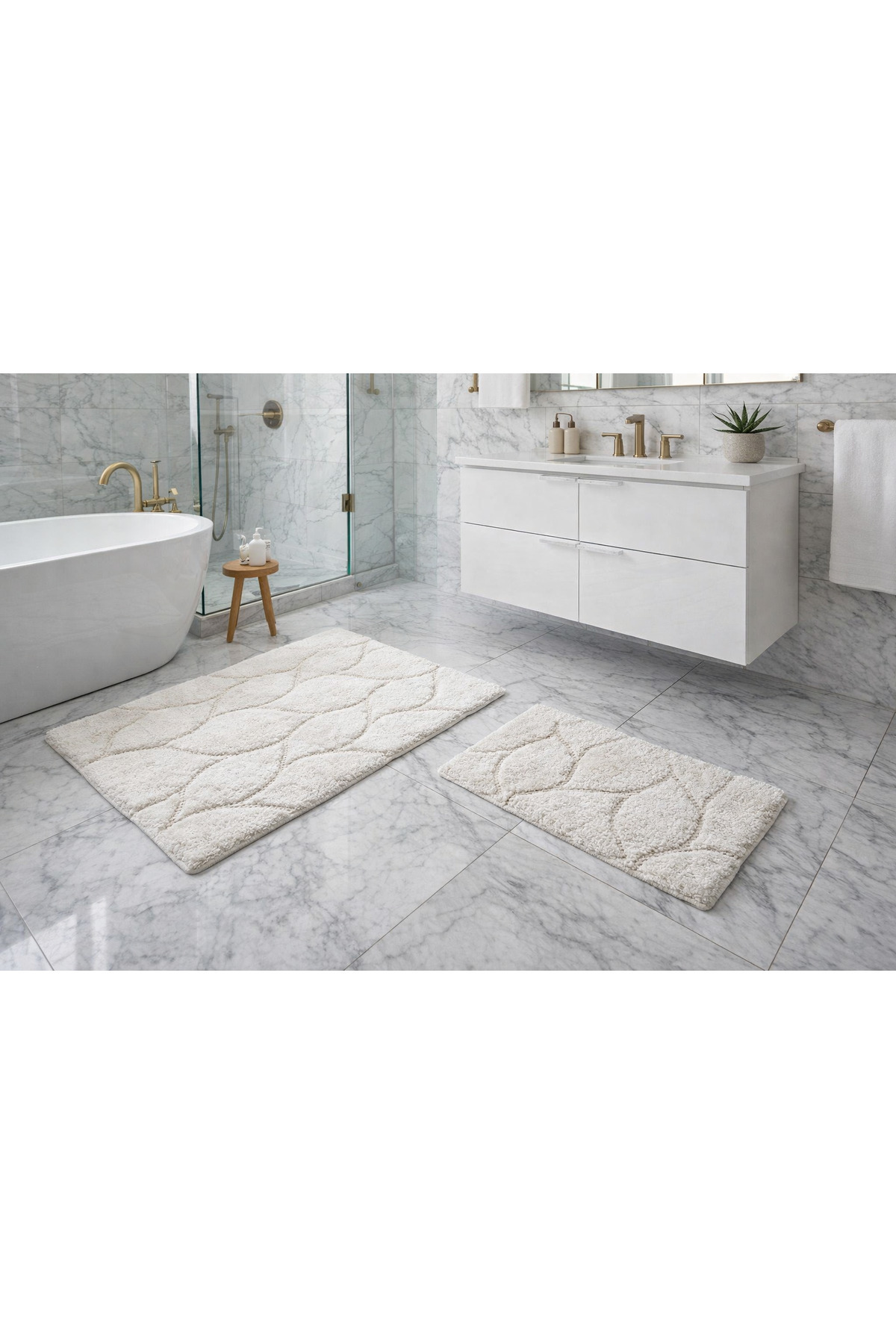 Opaline 2'li Pamuklu Klozet Takımı