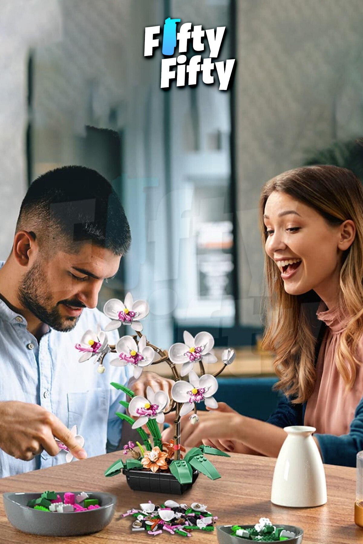 جکی پلانت سری S کبالت همچنین ارکیده سفید، مجموعه ساخت‌وساز اسباب‌بازی ۵۸۱ قطعه‌ای – Ffjk29012