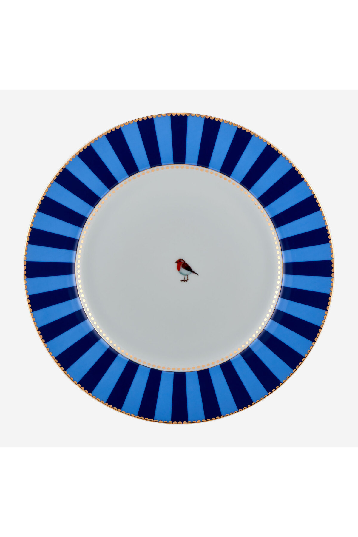 Pip Studio Love Birds Mavi Porselen Yemek Tabağı 26,5 Cm