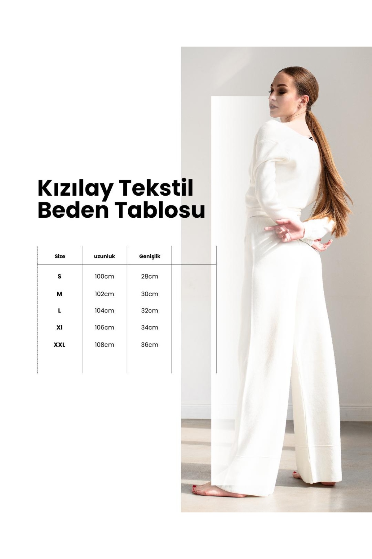 LOSMARY Kadın Siyah rahat kalıp paça lastik bol kalıp eşofman altı görsel 5