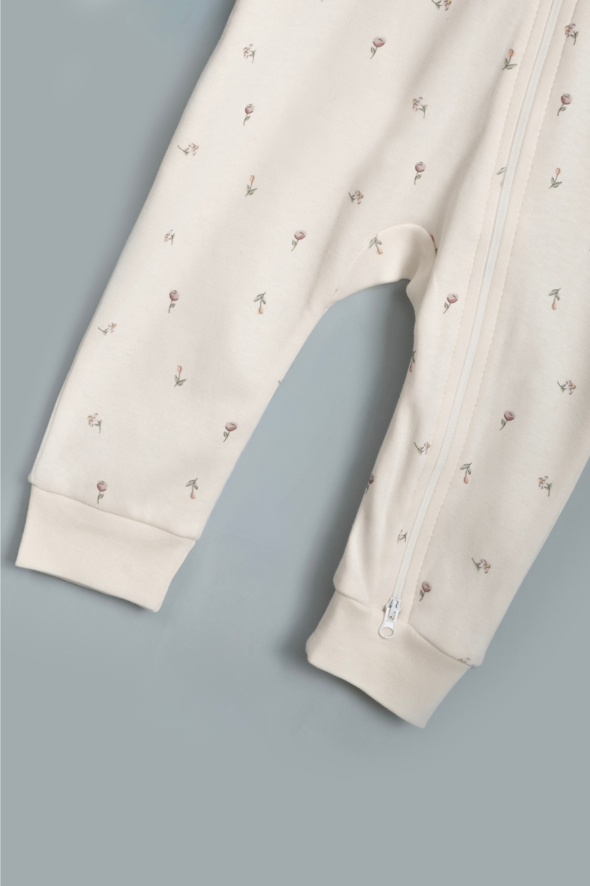 Vauva Kız Erkek Bebek Tulumu Uzun Kollu Fermuarlı Pijama Tulum Baskılı Uyku Tulumu fotoğrafı 5 (önizleme)