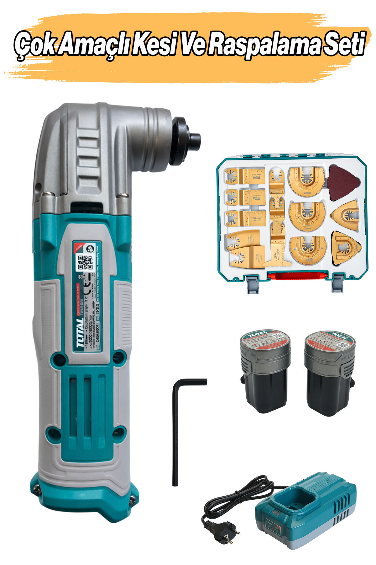 Badem10 Çok Amaçlı Kesi ve Raspalama Aksesuar Seti Ahşap Metal Beton Fayans Uyumlu Profesyonel El Aletleri