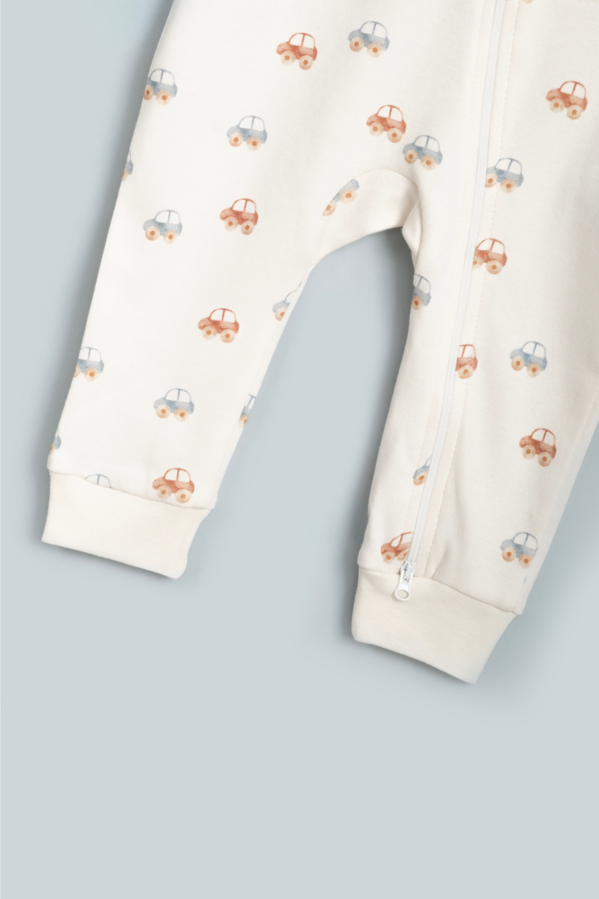 Vauva Kız Erkek Bebek Tulumu Uzun Kollu Fermuarlı Pijama Tulum Baskılı Uyku Tulumu fotoğrafı 5 (önizleme)