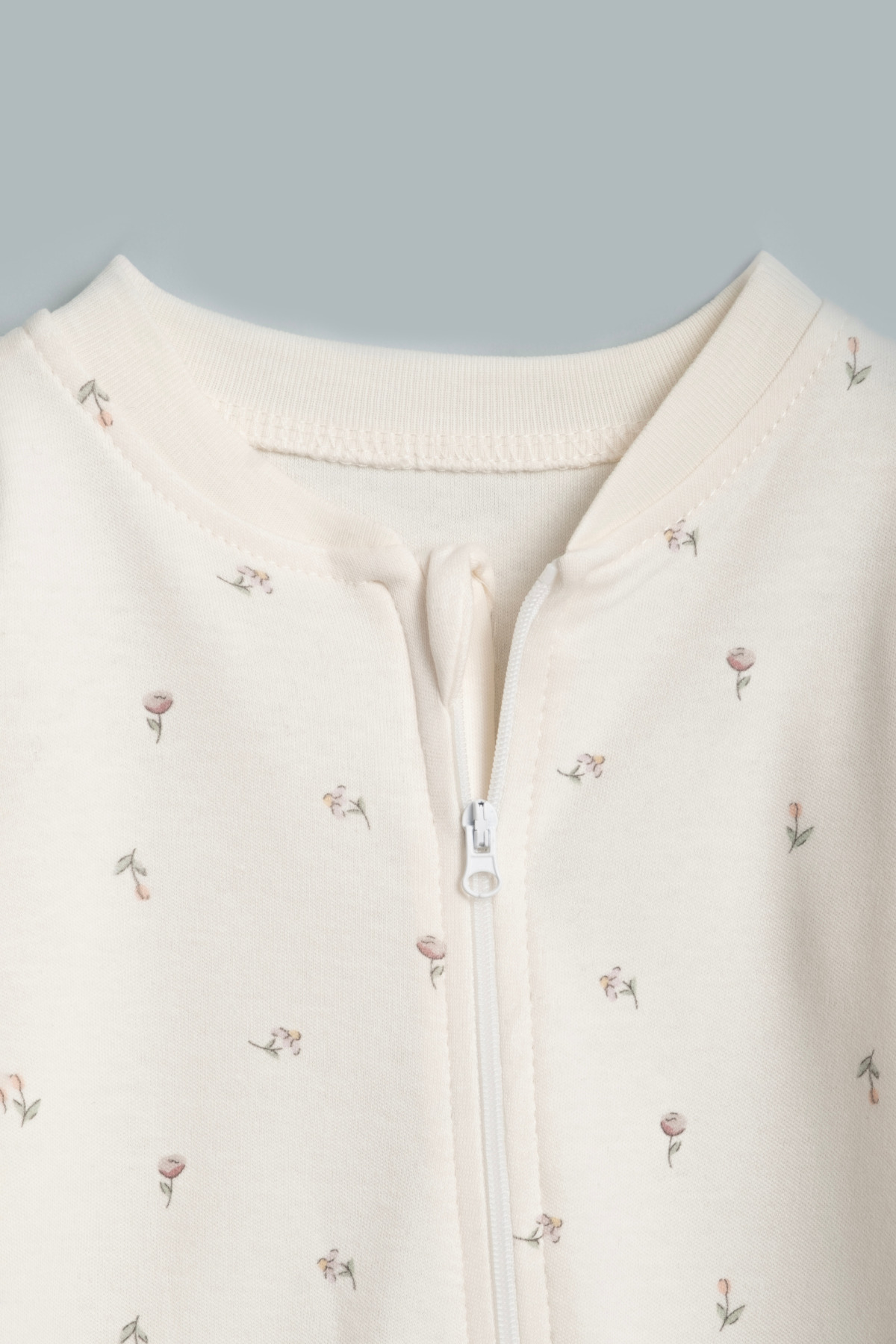 Vauva Kız Erkek Bebek Tulumu Uzun Kollu Fermuarlı Pijama Tulum Baskılı Uyku Tulumu fotoğrafı 3 (önizleme)