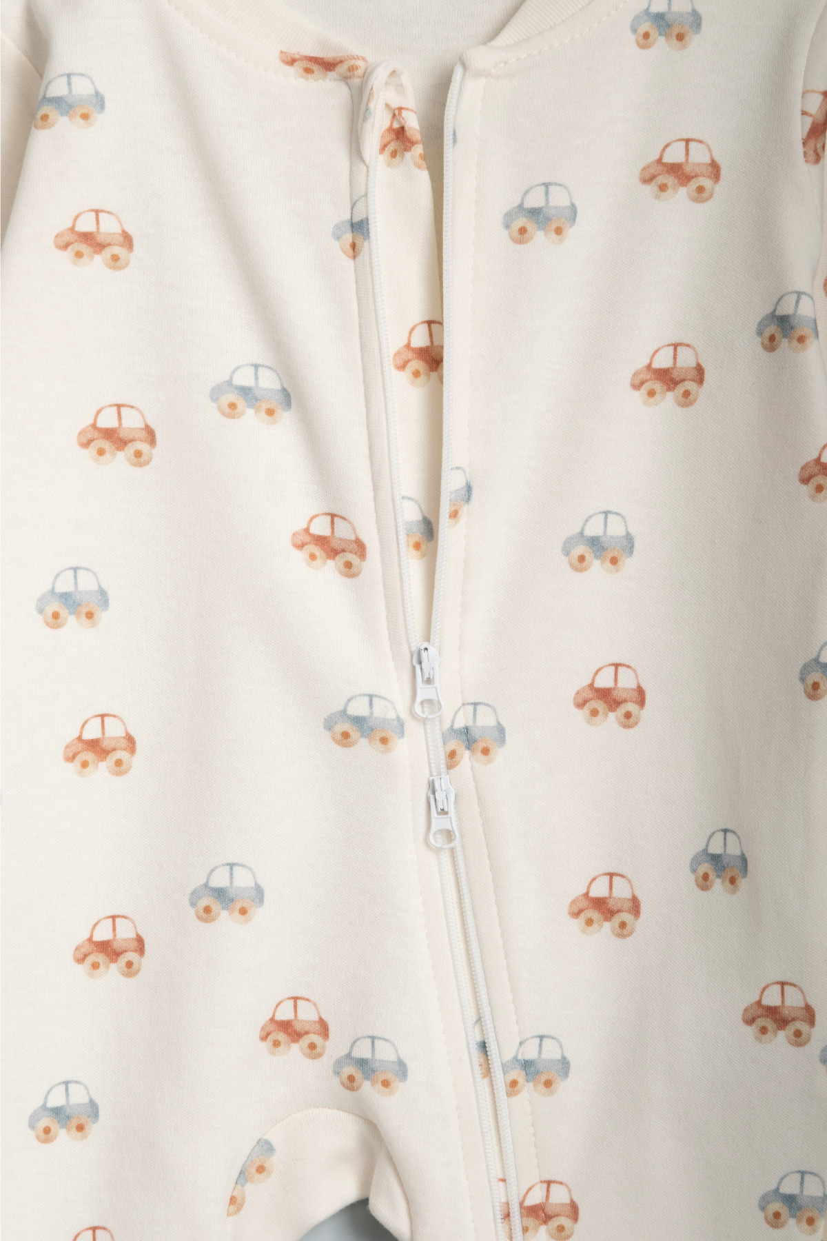 Vauva Kız Erkek Bebek Tulumu Uzun Kollu Fermuarlı Pijama Tulum Baskılı Uyku Tulumu fotoğrafı 4 (önizleme)