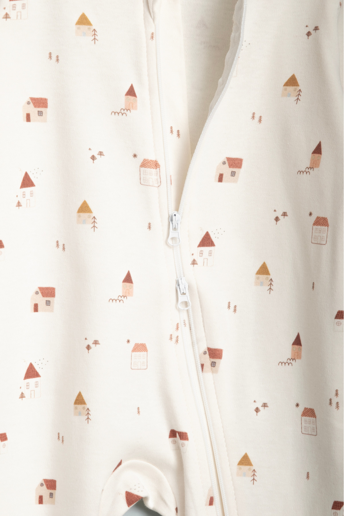 Vauva Kız Erkek Bebek Tulumu Uzun Kollu Fermuarlı Pijama Tulum Baskılı Uyku Tulumu fotoğrafı 4 (önizleme)