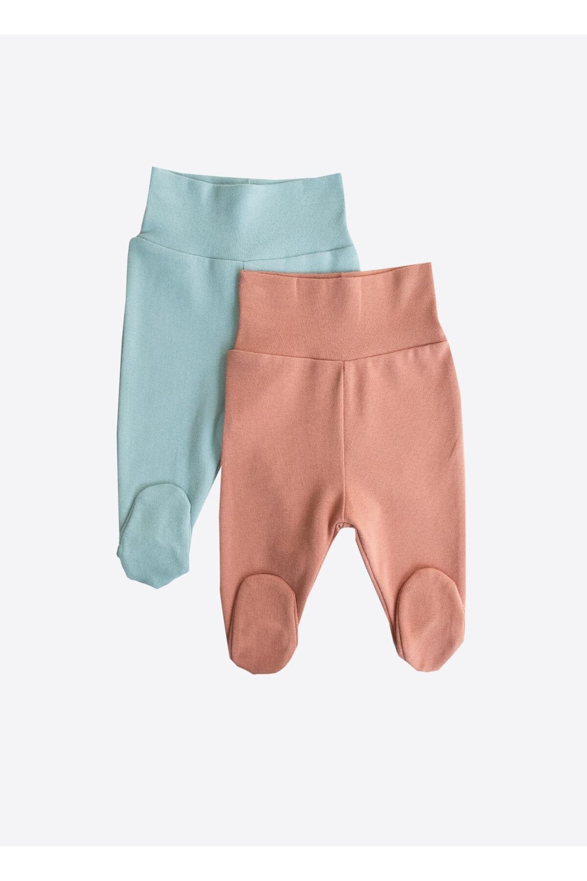 kitikate Organik Mino 2'li Patikli Pantolon Çok Renkli