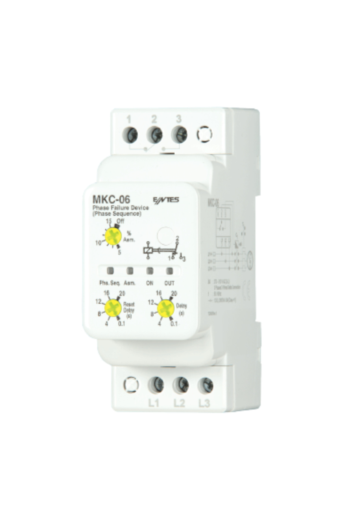 ENTES Mkc-06 Motor Koruma Rölesi Nötrsüz, M1909