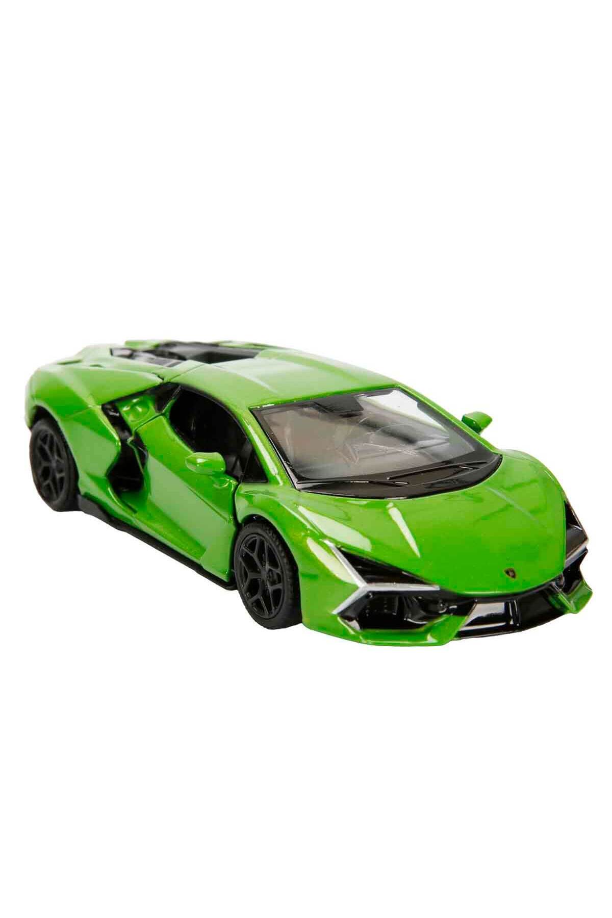 Lamborghini Revuelto グリーン ミニカー RMZ City 1:32 Lamborghini Serisi Die Cast Çek Bırak Model Araba
