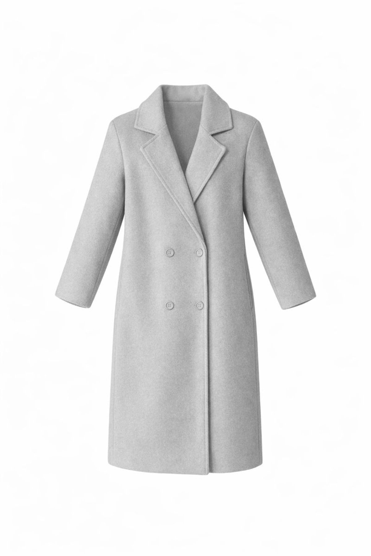 HAKKE  Oversize Geniş Kesim Uzun Yünlü Kaşe KABAN - Görsel 3