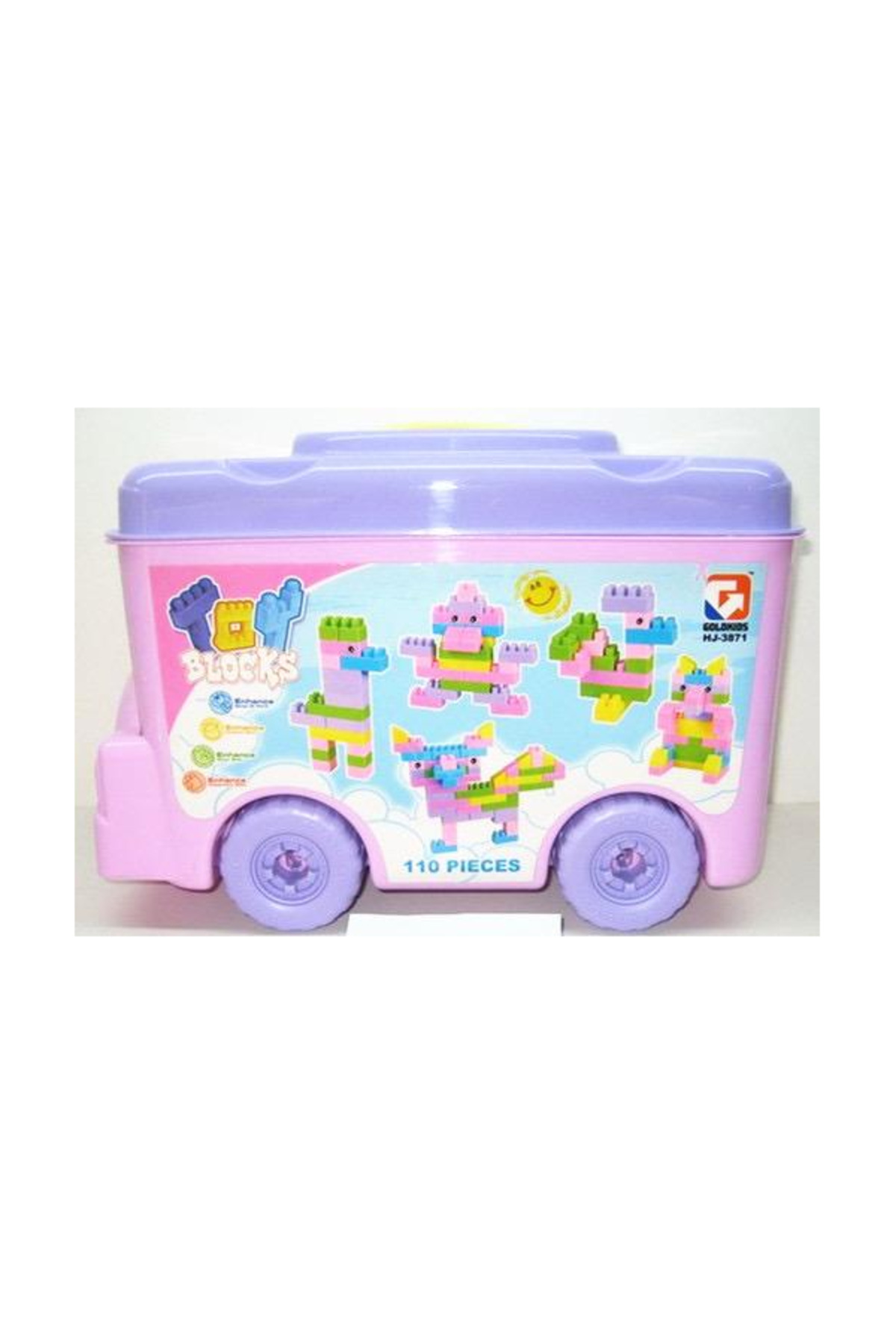مجموعه بلوک‌های ساختنی اتوبوس کودکان – ۱۱۰ قطعه، اسباب‌بازی خلاقانه ساختنی