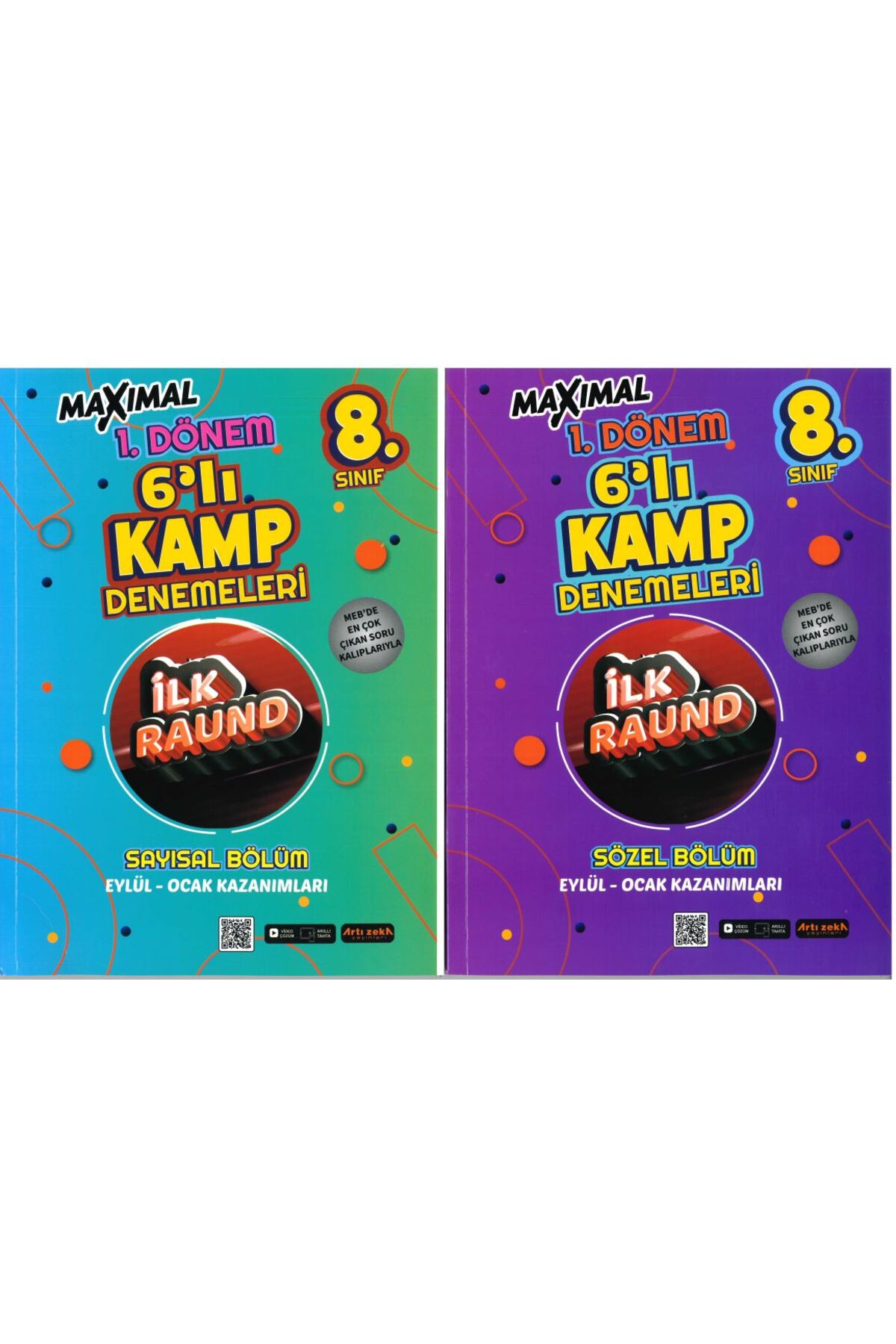 Artı Zeka Yayınları MAXİMAL 8. SINIF 1. DÖNEM İLK RAUND 6'Lİ KAMP