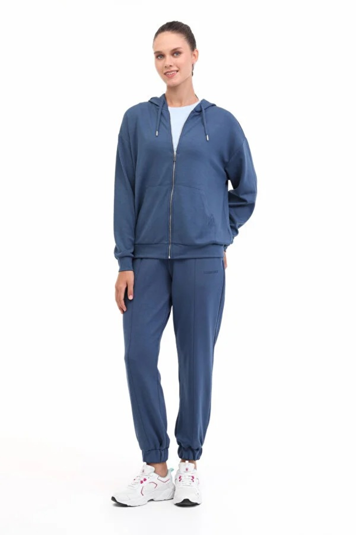 lumberjack 5W WB CARLA-H GINSEN 5PR Kadın Mavi Sweatshirt - 102033834 görsel 3
