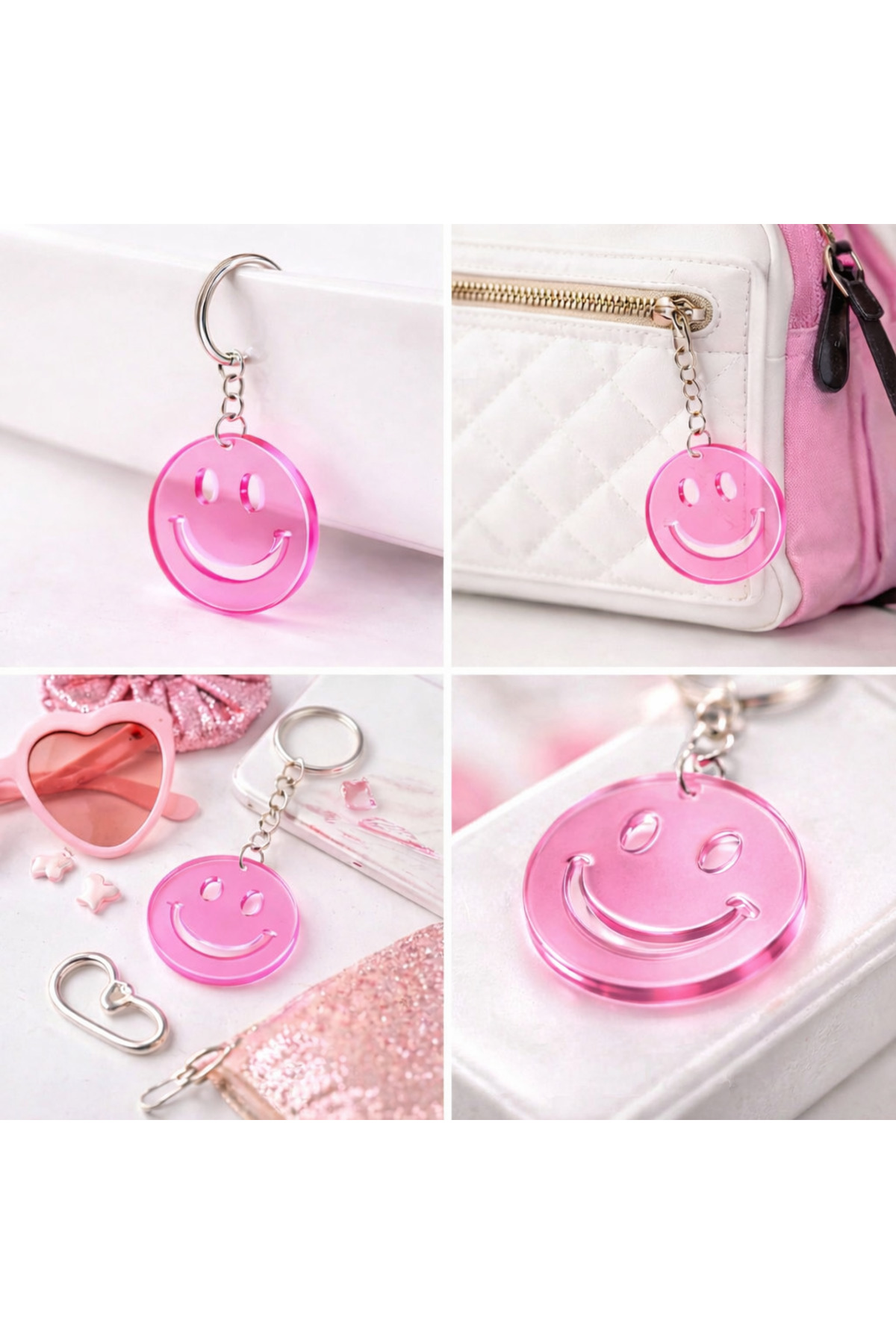 Prtp-Prototip Elektronik & Hobi Smile Pembe Şeffaf Pleksi