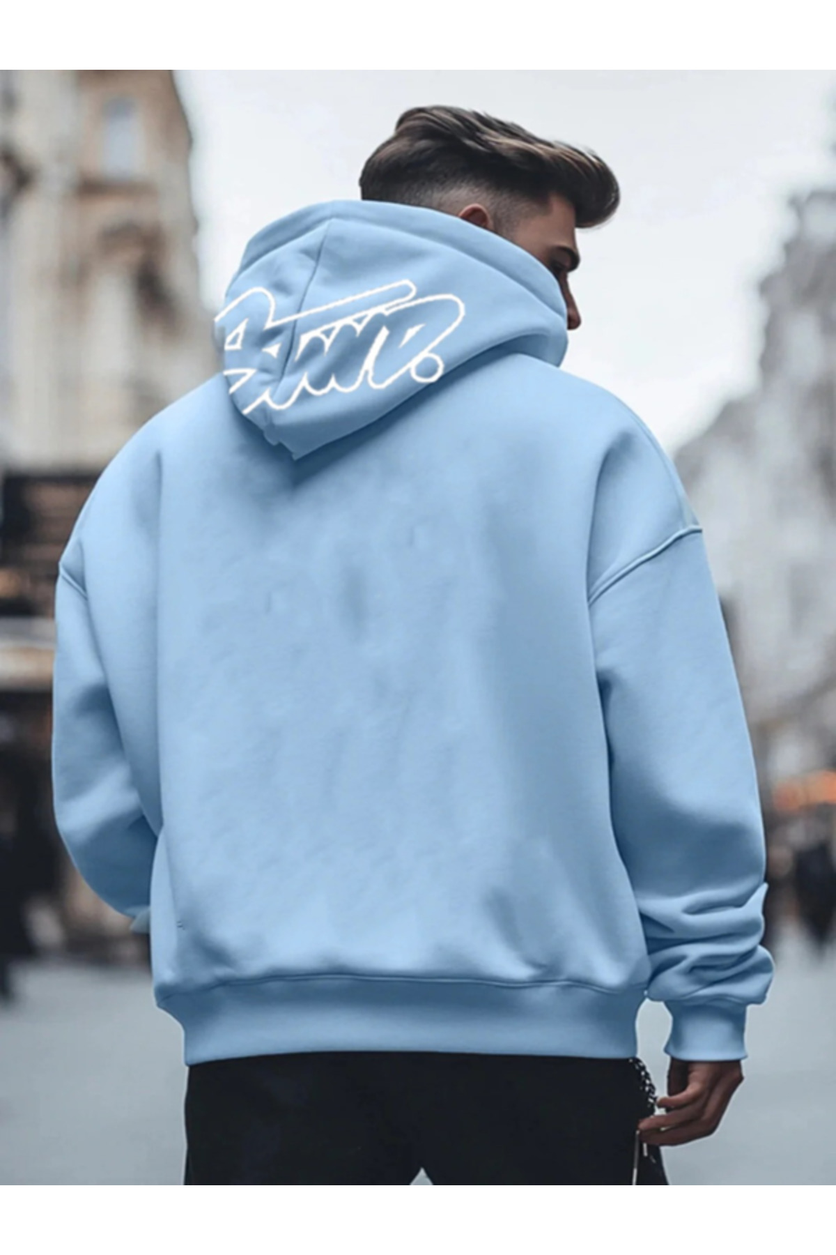 Flaubert  -Unisex baskılı sdx sweatshırt 3iplik kaliteli kumaş oversize kesim - Görsel 2