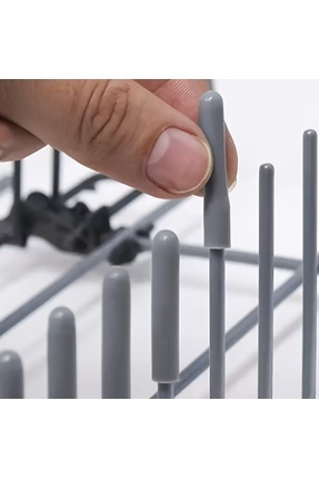 Emex 100 Adet Gri Bulaşık Makinesi Sepeti Koruma Kapağı | Tamir Seti | Pas Ön...