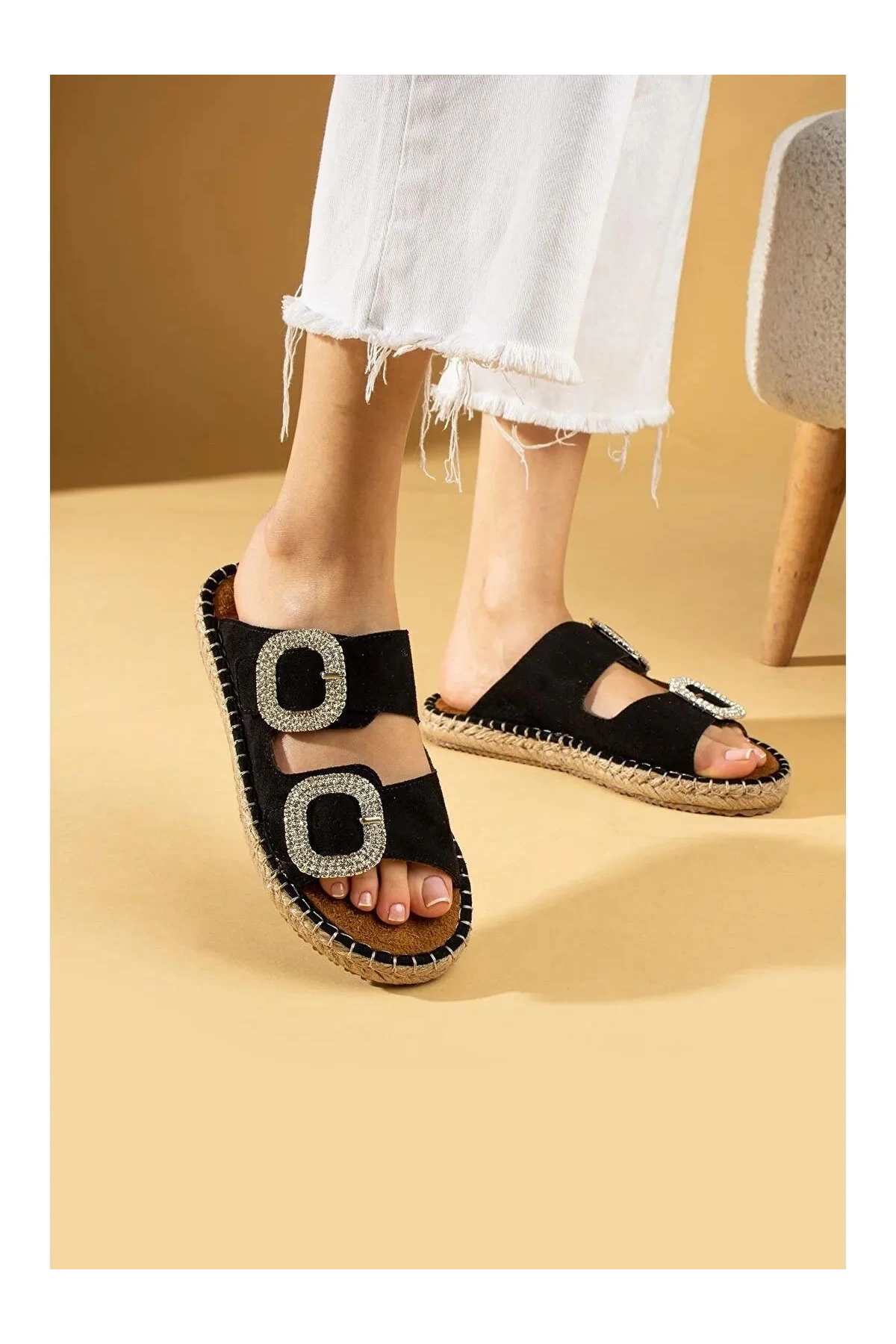 negok Hertas Siyah Nubuk Tokalı Terlik