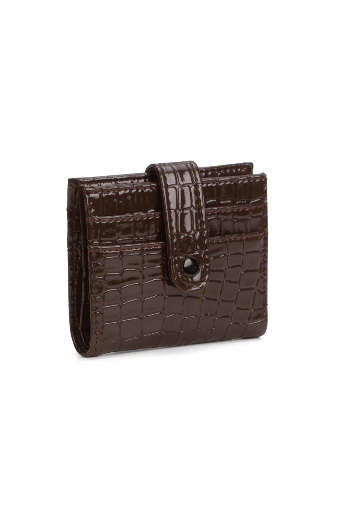 Imported Croco Pattern Hot Coffee Minimal Wallet and Card Holder