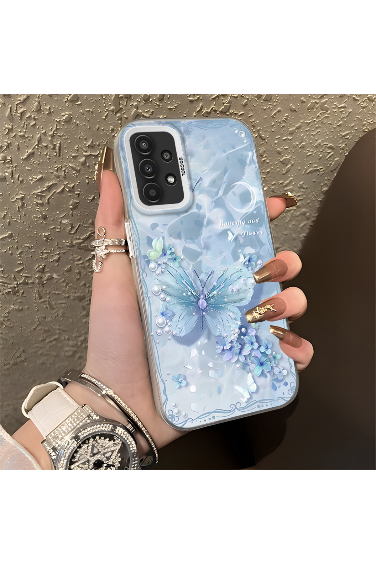 Samsung Galaxy A13 Compatible Case Hard shell Anti Fall Phone Case Light-shade