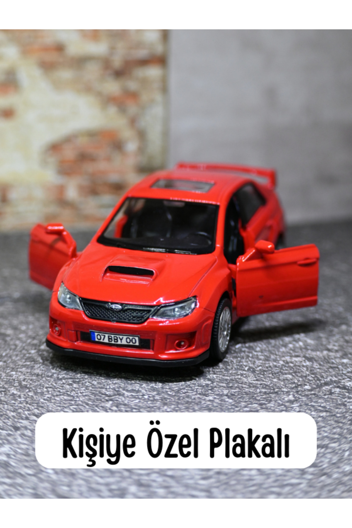 bebeym Subaru Impreza WRX STI Metal Araba - 1:32 Ölçek Oyuncak