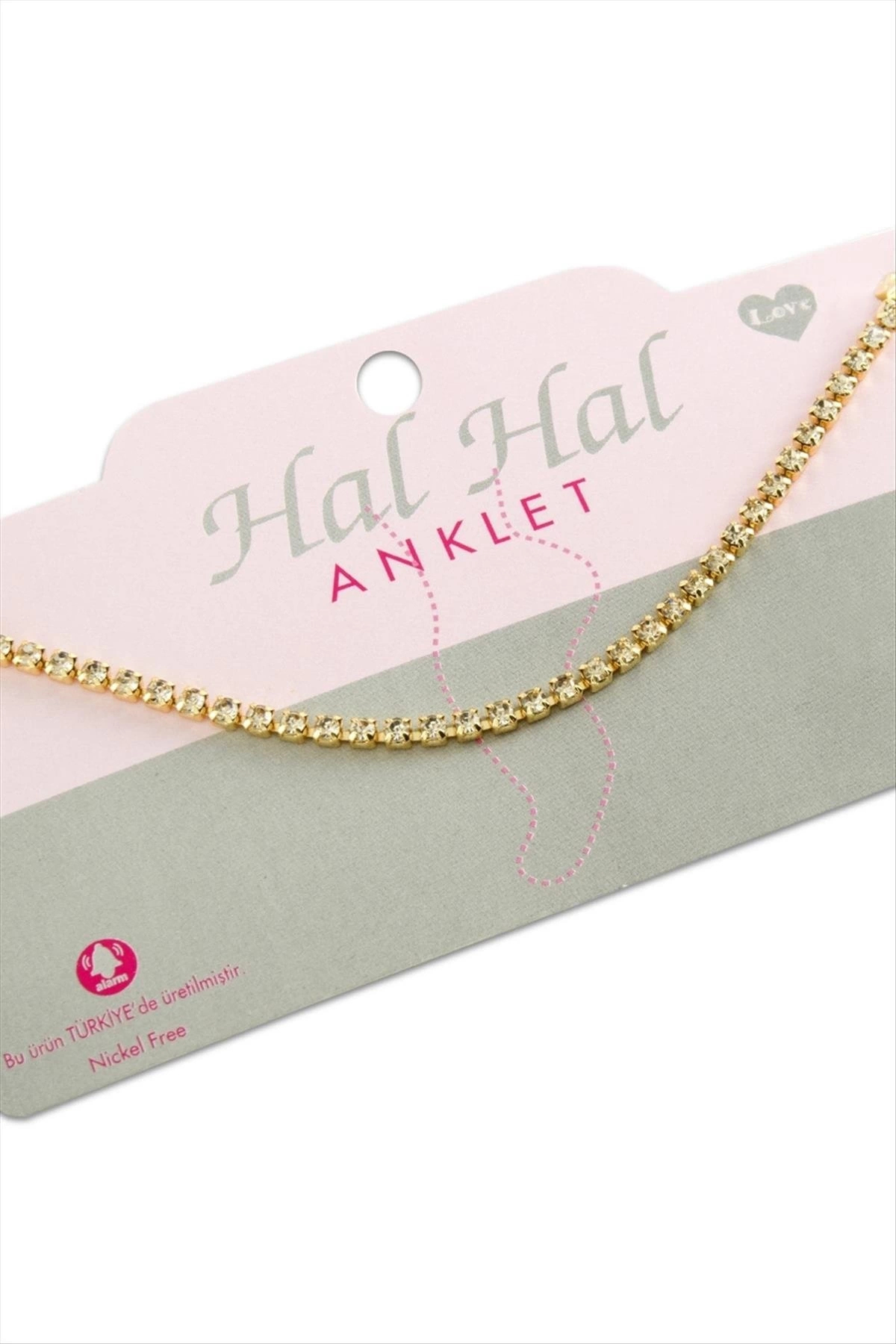 ÇOK SATAN Şerit Taşlı Halhal