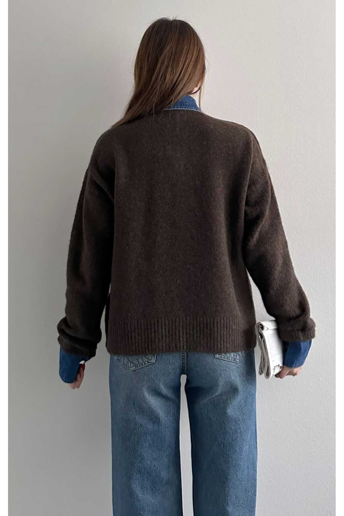 yeditepe fashion Jean Garnili Yumuşak Dokulu Triko görsel 8