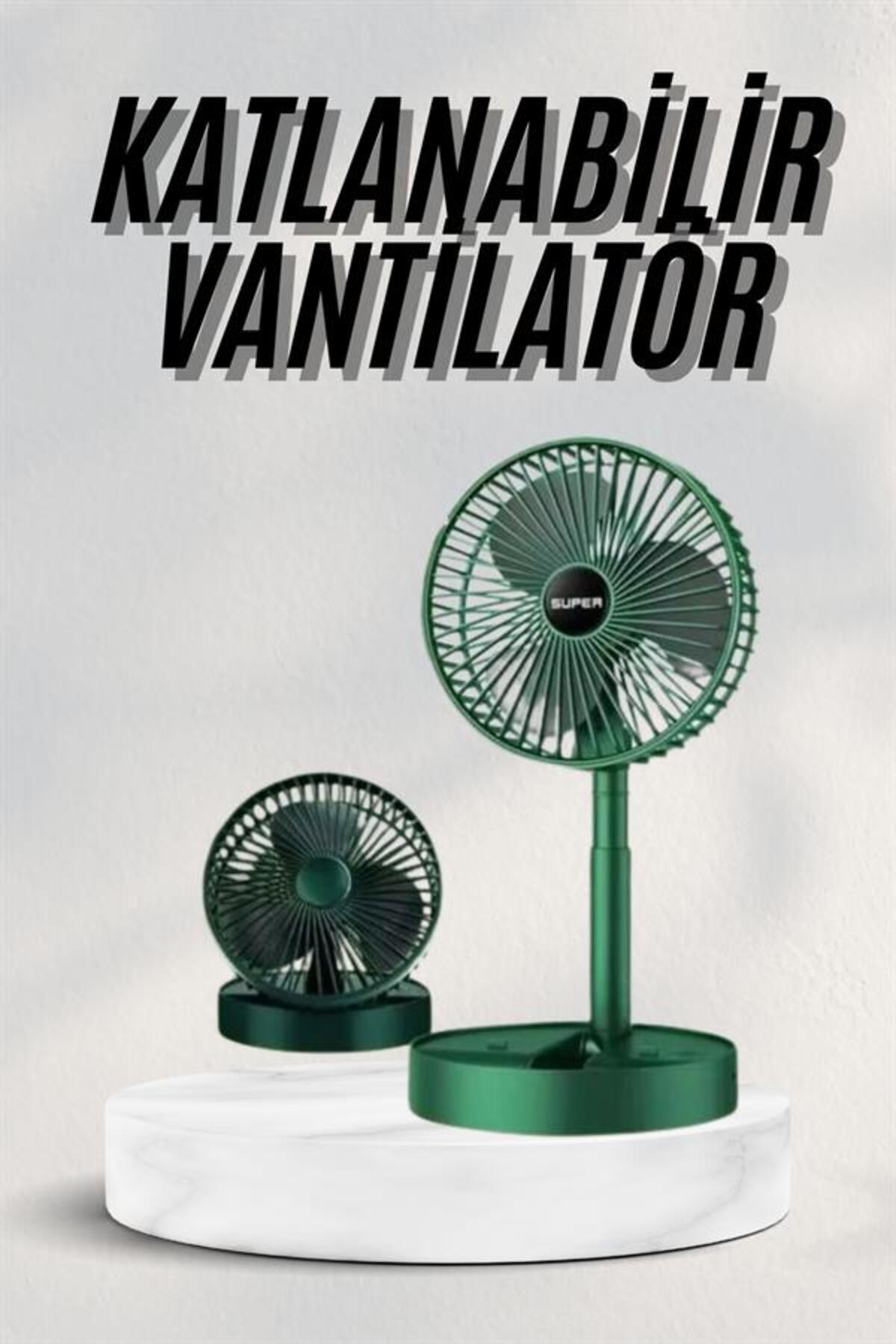 Sepetink Katlanabilir Teleskopik Şarjlı Fan Masaüstü Soğutucu Vantilatör