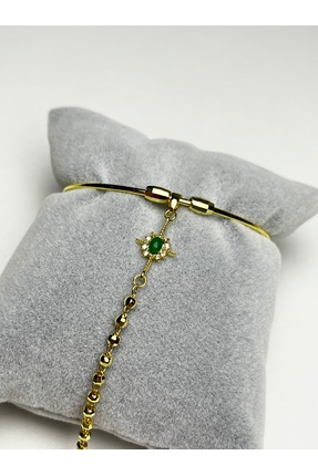 G&D ATELİER Green Star Gold Taşlı Şahmeran